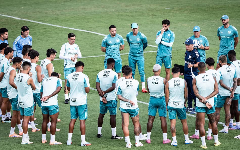 Treino, na Toca 2. (Foto: Gustavo Aleixo/Cruzeiro)