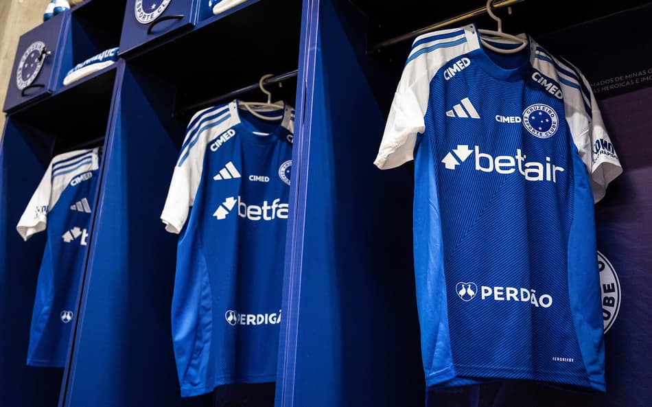 Vestiário do Cruzeiro (Foto: Gustavo Aleixo/Cruzeiro)
