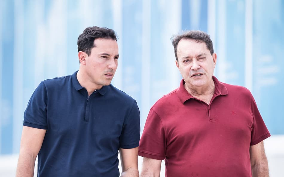 Pedro Junio e Pedro Lourenço (Foto: Gustavo Aleixo/Cruzeiro)