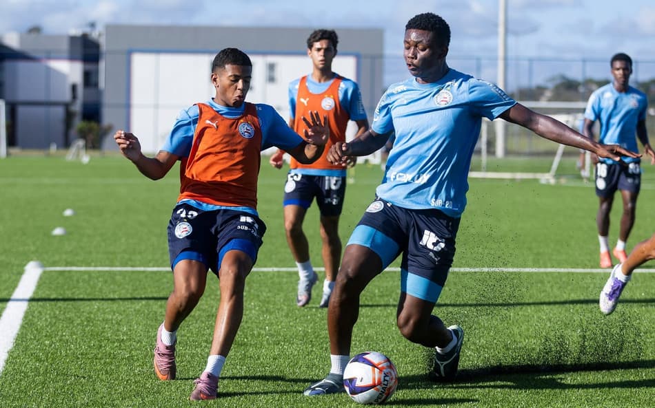 Treino do sub-20 do Bahia antes do Campeonato Baiano (Foto: Rafael Rodrigues / EC Bahia)