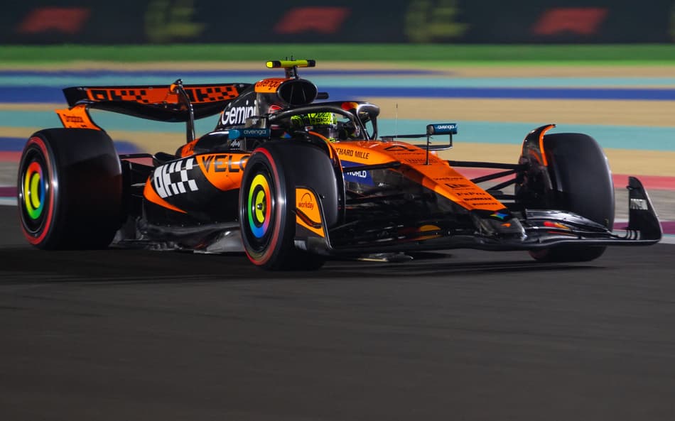 Lando Norris no GP do Catar de F1 (Foto: Andrej ISAKOVIC / AFP)