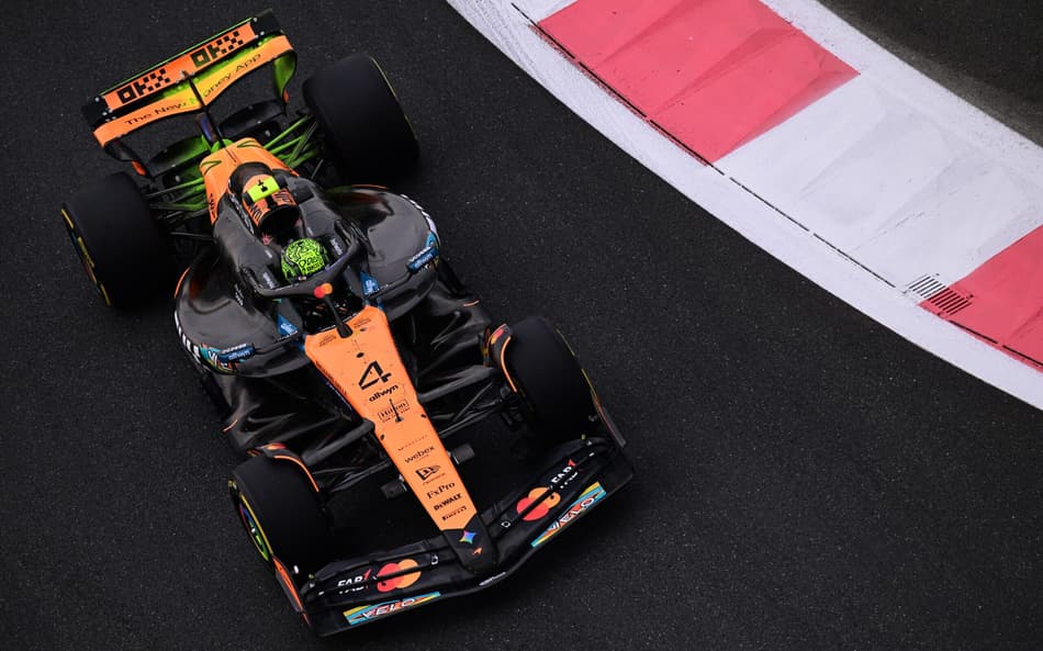 Lando Norris no GP de Abu Dhabi (Foto: Giuseppe CACACE / AFP)