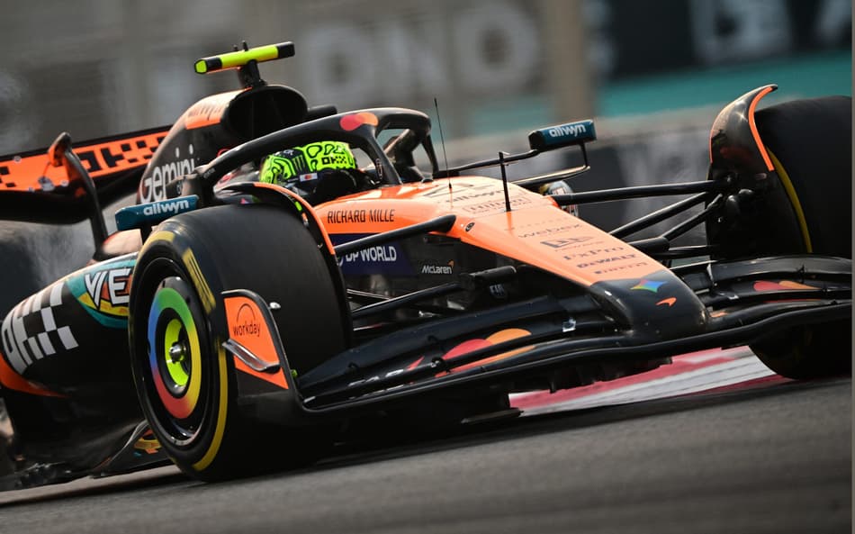 Lando Norris no GP de Abu Dhabi de F1 (Foto: Giuseppe CACACE / AFP)