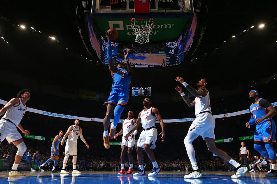Oklahoma City Thunder x Los Angeles Clippers (Foto: Zach Beeker / NBAE / Getty Images / Getty Images via AFP)