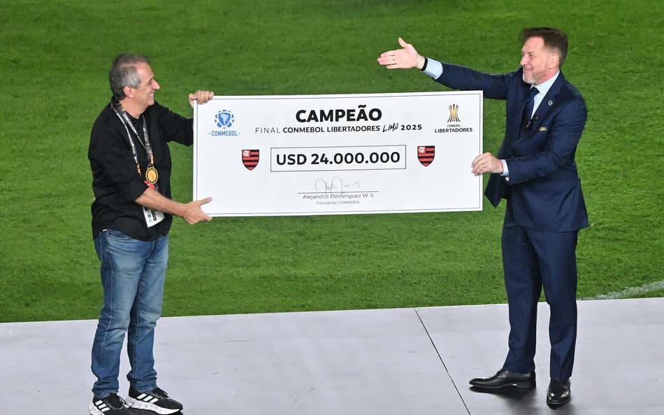 BAP segura cheque com premiação do Flamengo na Libertadores