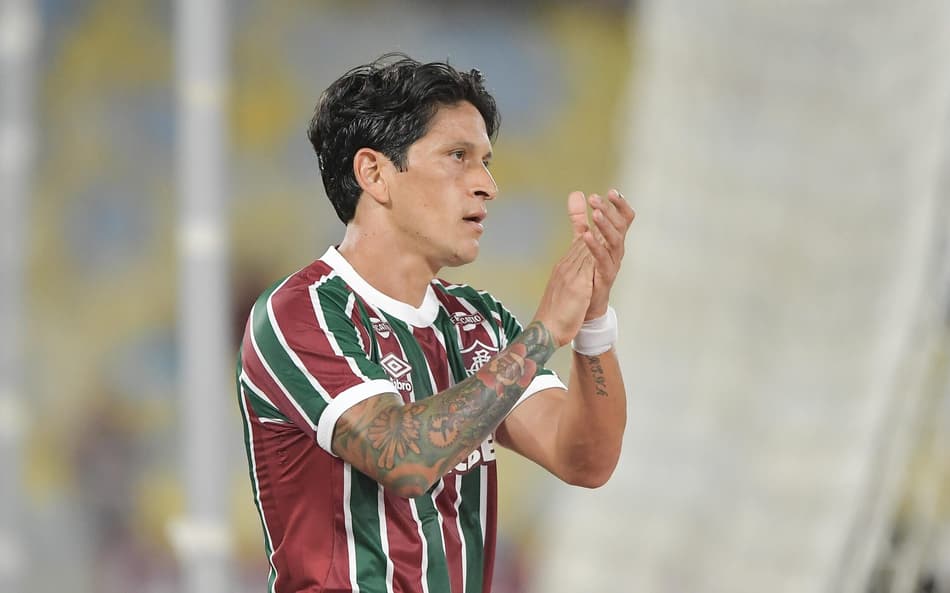 Germán Cano em campo pelo Fluminense diante do Ceará, pelo Brasileirão