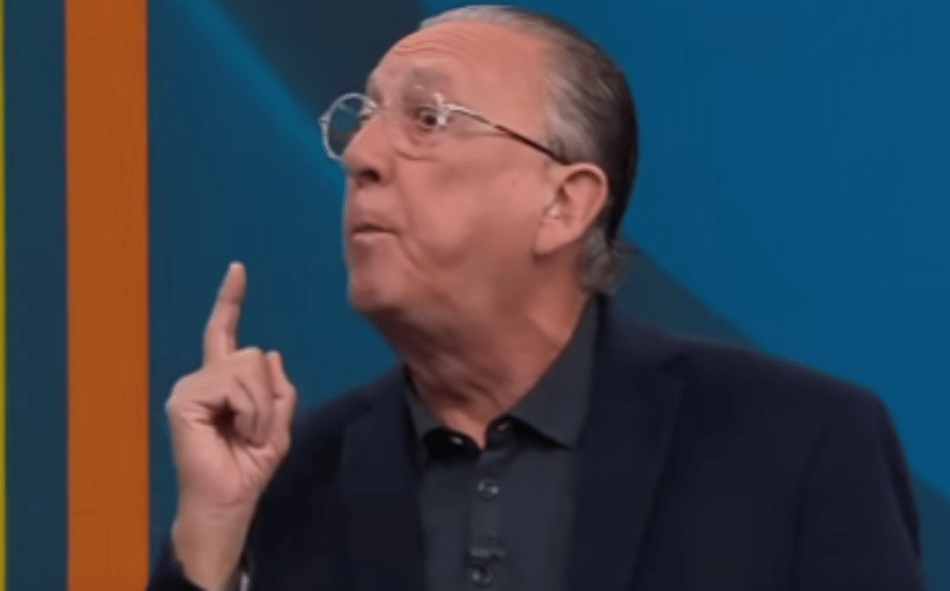 Galvão Bueno se chocou com fala de Bodão sobre jogador do Flamengo (Foto: Reprodução Band)