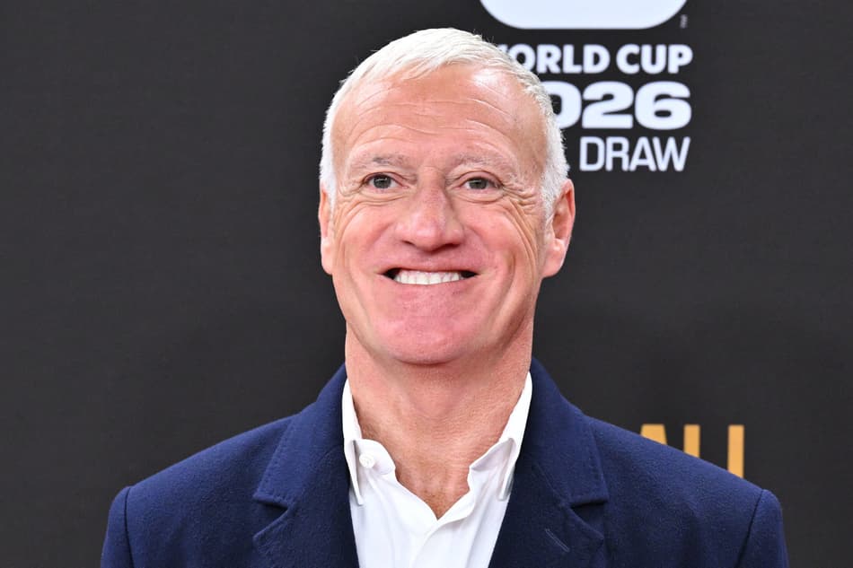 Didier Deschamps no sorteio da Copa do Mundo