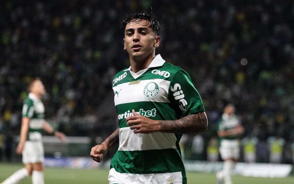 Facundo Torres, durante partida entre Palmeiras e Vitoria