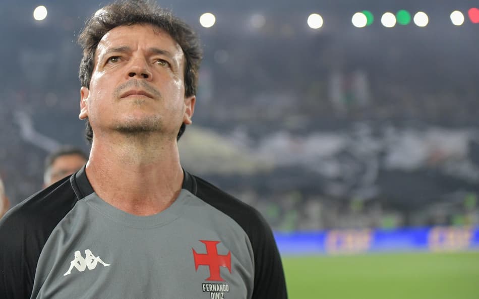 Fernando Diniz em Fluminense x Vasco pela semifinal da Copa do Brasil