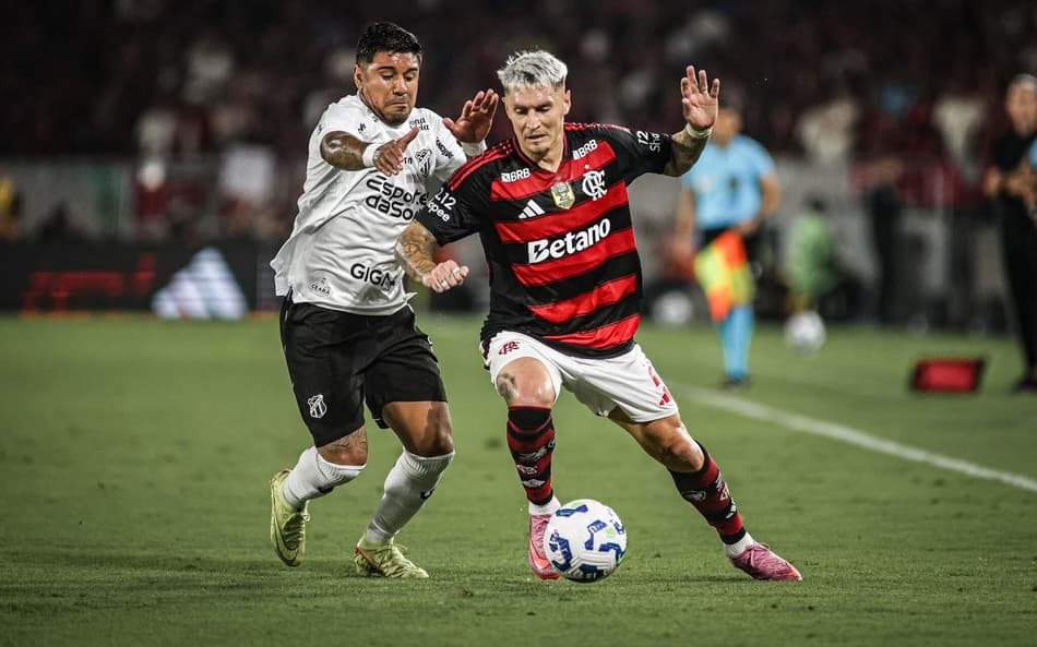 Partida entre Flamengo e Ceará, pelo Brasileirão (Foto: Thiego Mattos/Pera Photo Press/Gazeta Press)