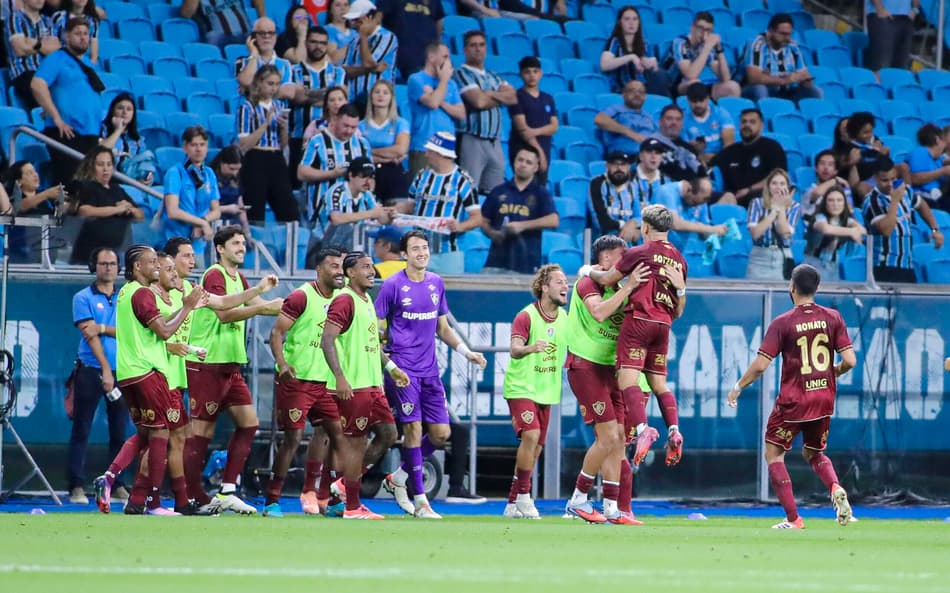 Autor de gol em Grêmio x Fluminense chama atenção: 'Lei do ex'