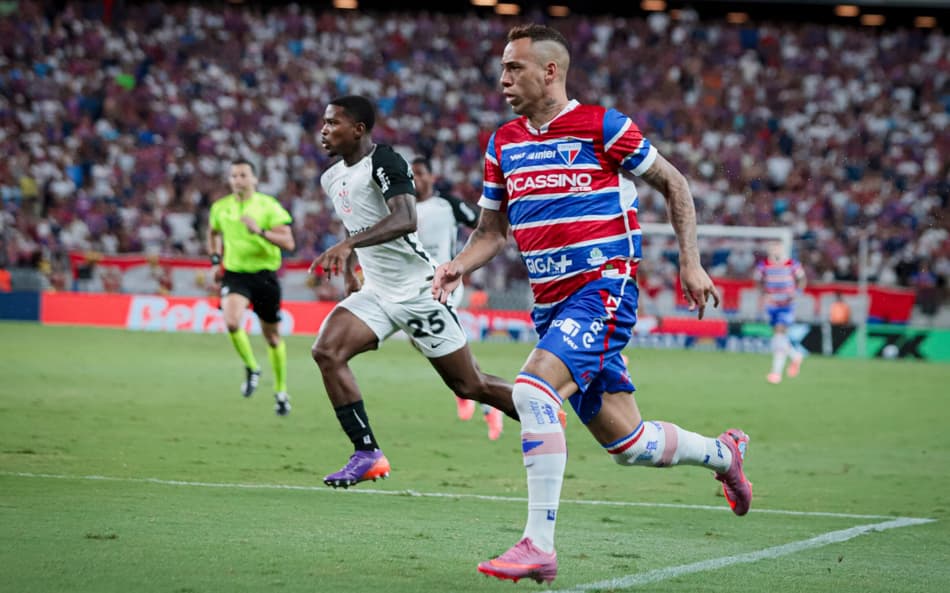 Partida entre Fortaleza e Corinthians, pelo Brasileirão (Foto: Mateus Lotif/Fortaleza EC)