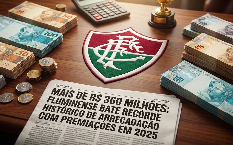 Fluminense tem faturamento recorde de premiações em 2025 (Foto: Arte/ Lance!)