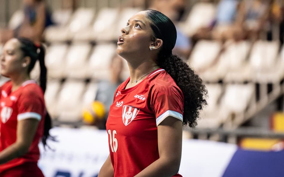 Geovanna em sua última partida o Tijuca Tênis Clube (Foto: Thiago Mendes/TTC)