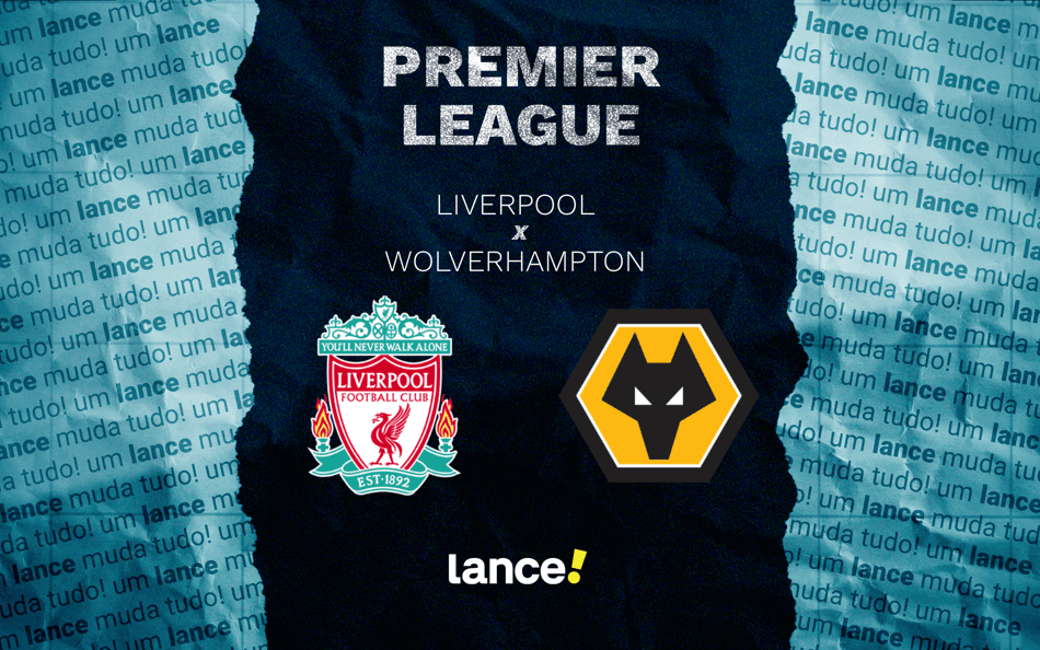 Liverpool e Wolverhampton se enfrentam neste sábado (27), pela 18ª rodada da Premier League (Foto: Arte/Lance!)