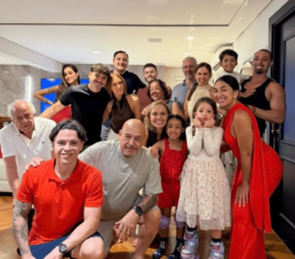 Maurício e sua esposa Juliana Vaccaro