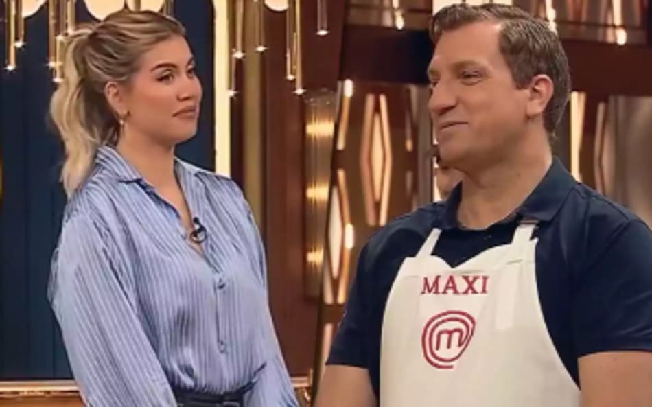 No MasterChef Celebrity Argentina Wanda atua como apresentadora, enquanto Maxi é um dos concorrentes