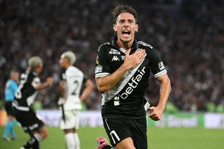 Nuno Moreira, autor do primeiro gol vascaino na partida entre Vasco x Corinthians