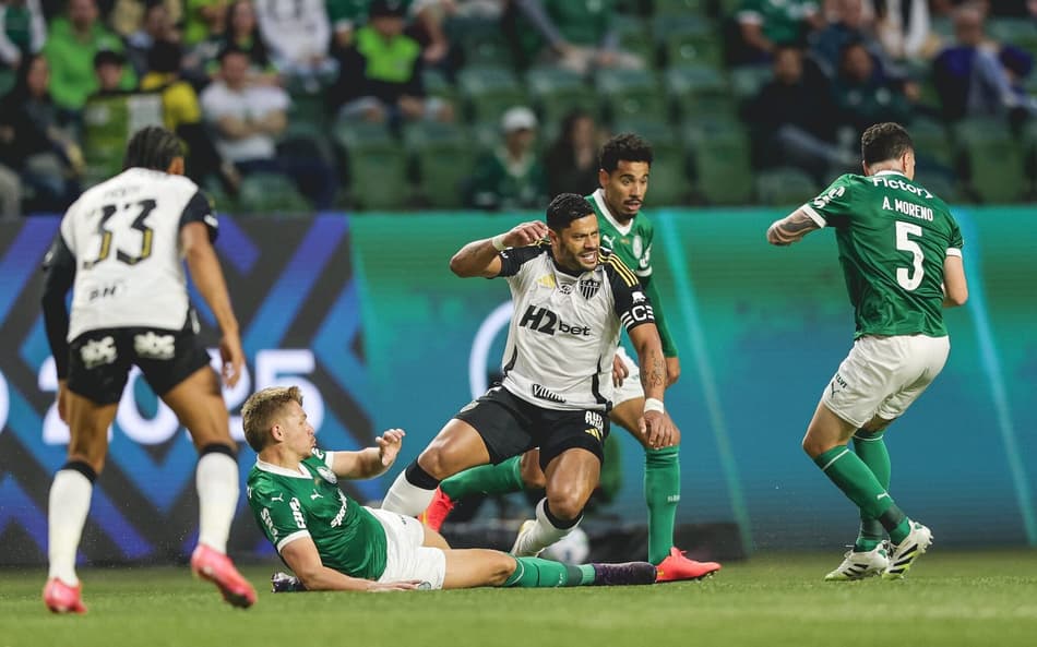 Palmeiras x Atlético no primeiro turno do Brasileirão 2025 (Foto: Pedro Souza / Atlético)