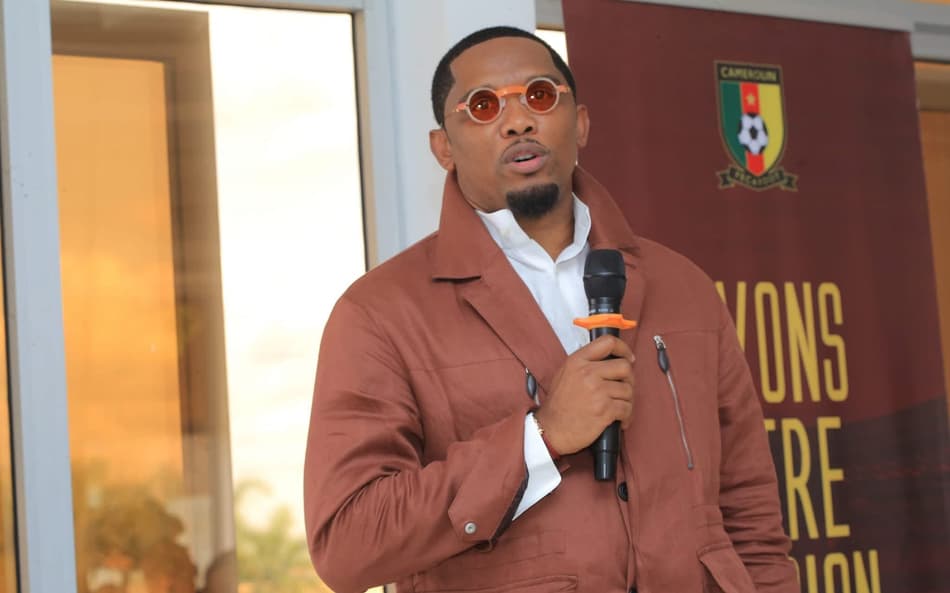Presidente da Federação Camaronesa, Samuel Eto'o em evento oficial