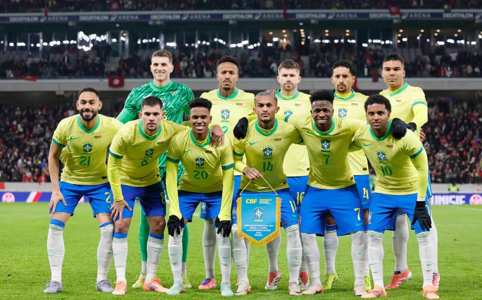 Seleção Brasileira perfilada para encarar a Tunísia em amistoso da Data Fifa