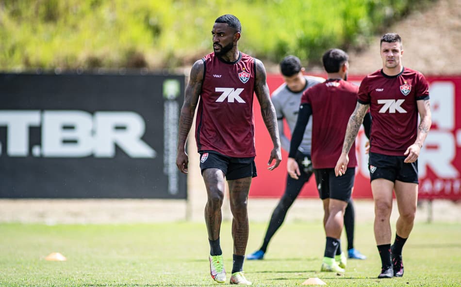 Ramon em treino do Vitória (Foto: Victor Ferreira / EC Vitória)