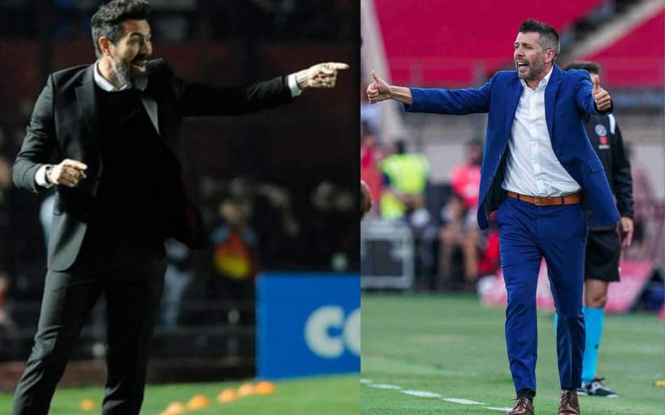 Eduardo Domínguez e Paulo Pezzolano, técnicos de futebol