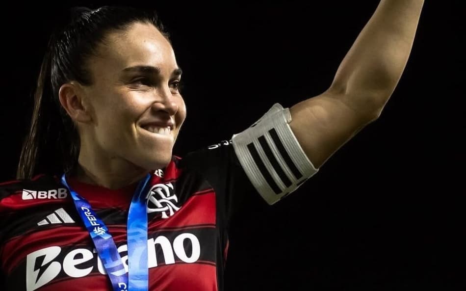 Agustina, zagueira do Flamengo. (Foto: Reprodução/redes sociais)