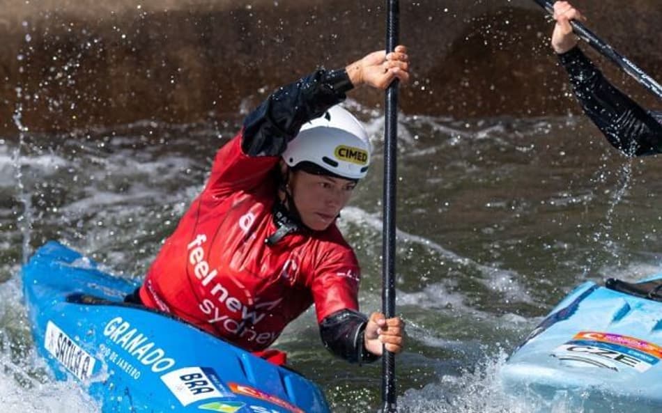Ana Sátila no Mundial de Canoagem Slalom de 2025 (Foto: Divulgação / CBCa)