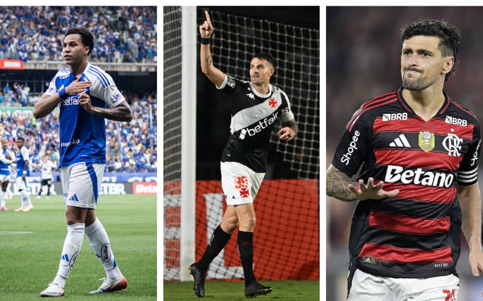 artilheiros brasil 2025 vegetti kaio jorge arrascaeta