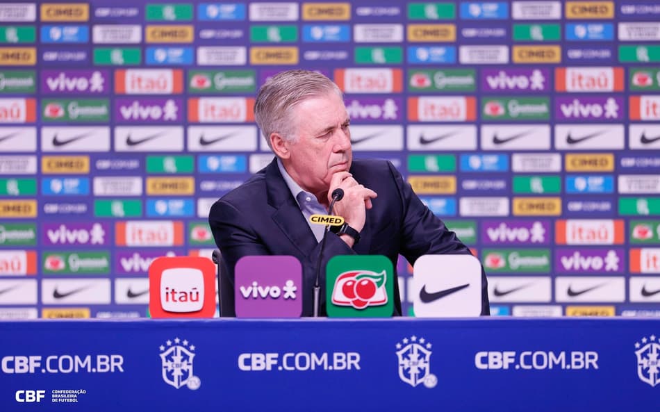Carlo Ancelotti, técnico da Seleção Brasileira