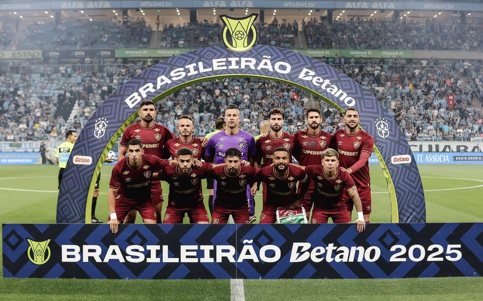 Time do Fluminense que enfrentou o Grêmio pelo Brasileirão