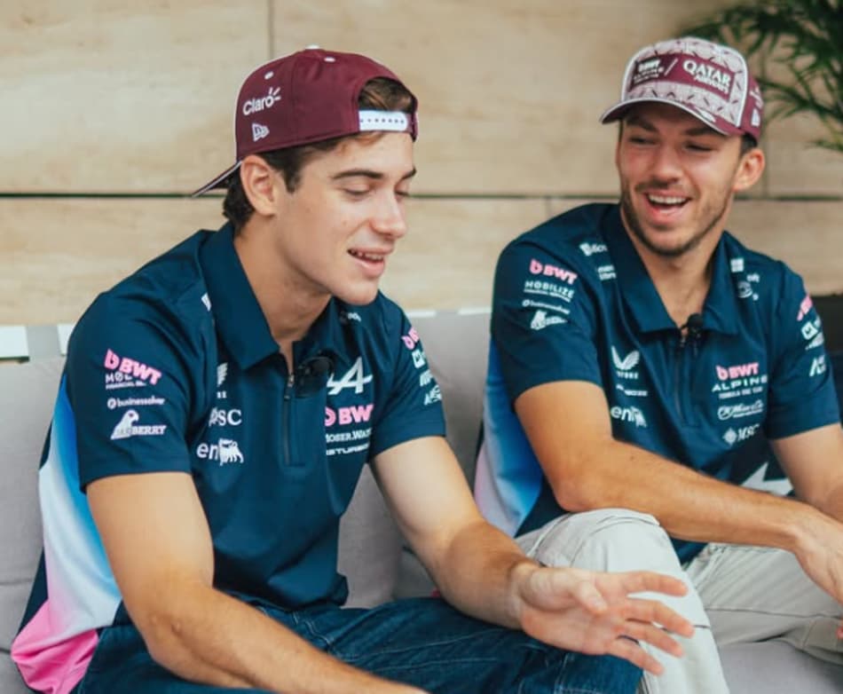 Pierre Gasly (FRA) e Franco Colapinto (ARG) na F1 (Foto: Reprodução/Alpine)