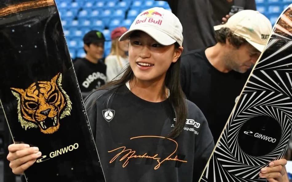 Ginwoo Onodera, fenômeno do skate, disputa a final do Super Crown
