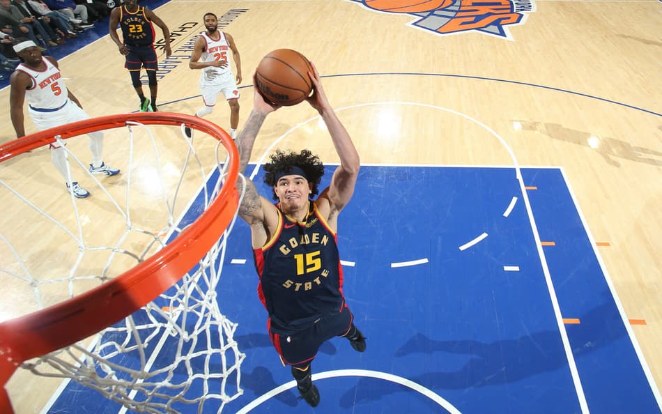 Golden State Warriors v New York Knicks- Gui Santos na NBA