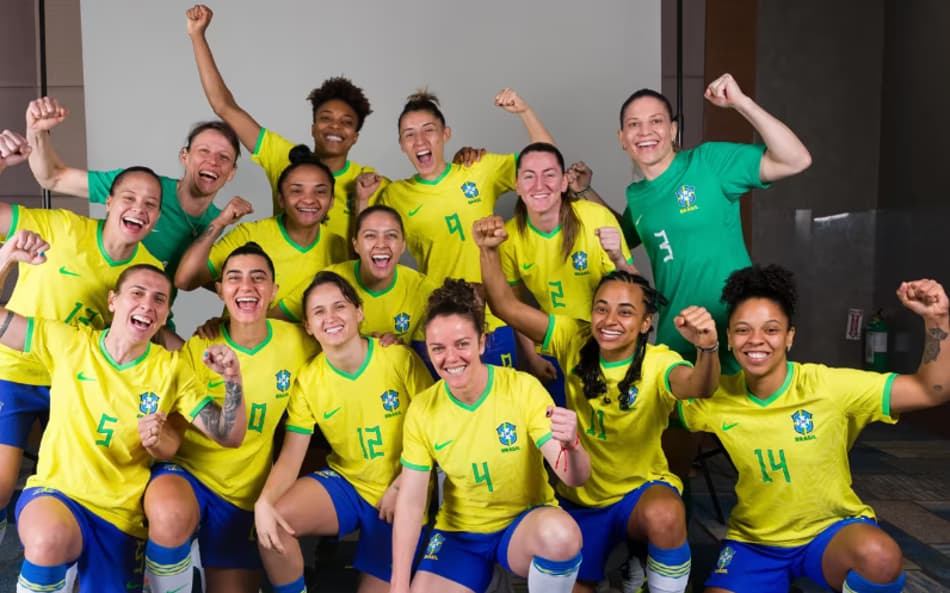 A seleção brasileira campeã da Copa do Mundo Feminina de Futsal (Divulgação)