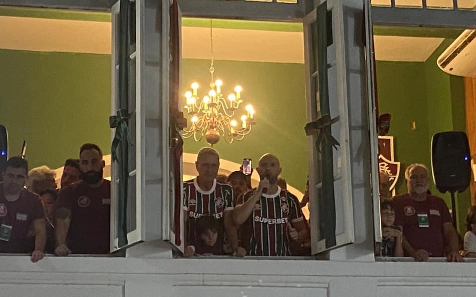 Chapa de Mattheus Montenegro comemora vitória nas eleições do Fluminense (Foto: Pedro Brandão/ Lance!)