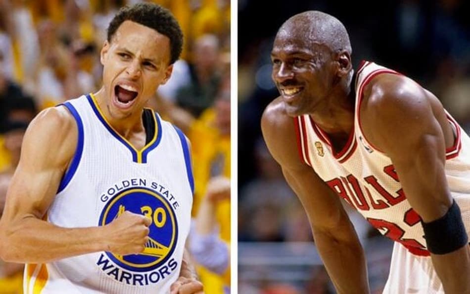 Stephen Curry e Michael Jordan