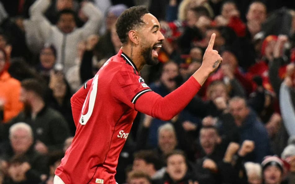 Matheus Cunha marcou um dos gols da vitória do Manchester United sobre o Brighton na Premier League (Foto: Oli SCARFF / AFP)