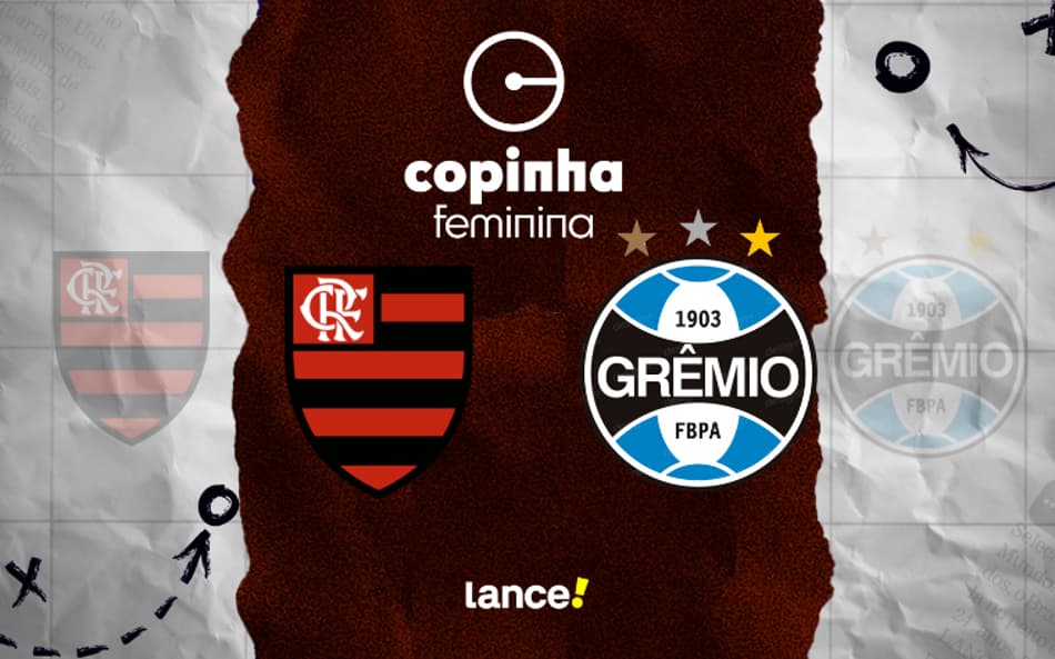 Flamengo e Grêmio se enfrentam pela Copinha Feminina.