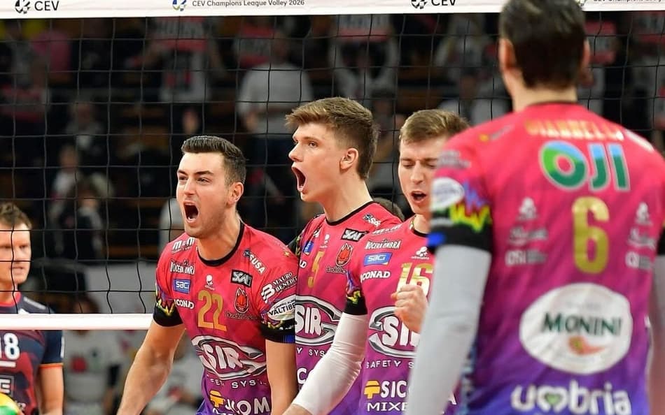 Perugia, time de vôlei italiano (Foto: Reprodução/ Instagram)