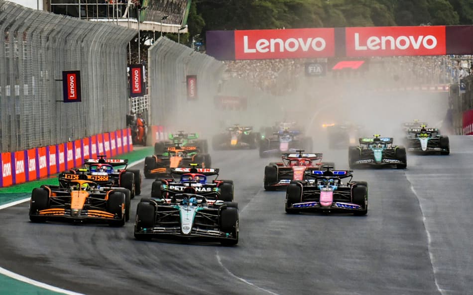 Largada do GP do São Paulo de F1 (Foto: Julio D'Paula/Thenews2/Gazeta Press)
