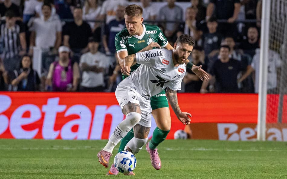 Zé Rafael será desfalque do Santos por causa de uma conjuntivite. (Foto: LEO BARRILARI/Gazeta Press)