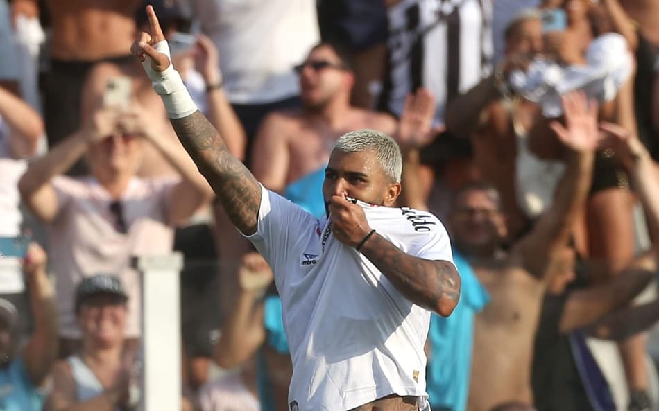 Gabigol marcou em seu retorno ao Santos (Foto: Guilherme Dionizio/Código19/Gazeta Press)