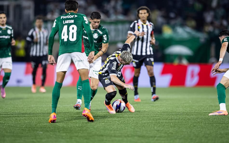 Palmeiras x Santos pelo Campeonato Paulista (Foto: HONY INACIO/AGENCIA ENQUADRAR/GazetaPress)