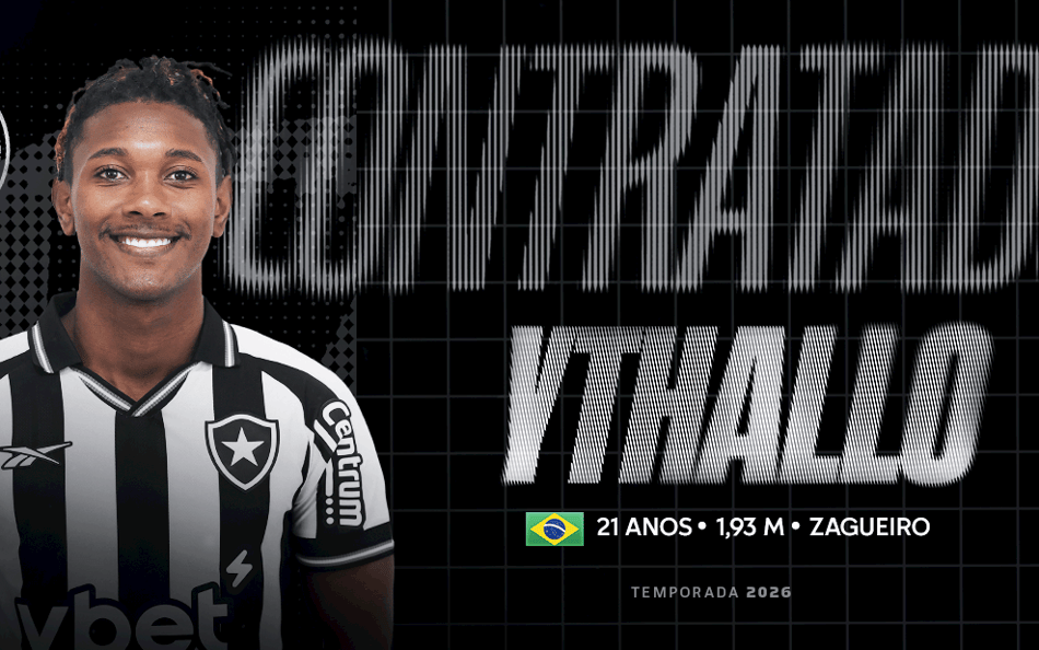 Ythallo é o novo zagueiro do Botafogo (Foto: Divulgação/Botafogo)