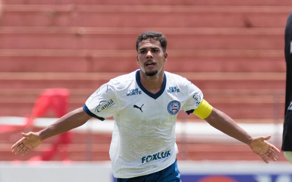 Pedrinho comemora gol pelo Bahia na Copinha (Foto: Rapha Marques/@raphamarquesfoto)