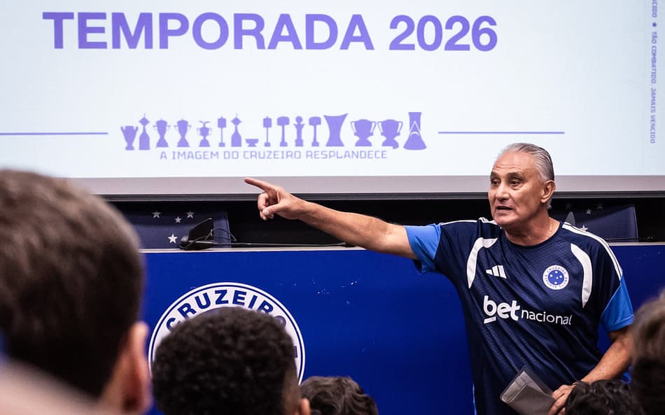 Tite na Toca da Raposa (Foto: Gustavo Aleixo/Cruzeiro)