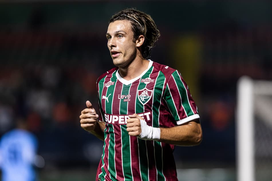 Canobbio em ação em Fluminense x Nova Iguaçu (Foto: Marina Garcia/ Fluminense FC)